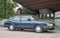 Elegant old dark blue Swedish car Saab 900 2.0 parked