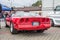 Elegant old red sport car Chevrolet Corvette parked