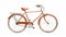 Elegant Orange Bicycle With Mid-century Design