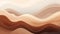 Elegant organic beige brown wavy lines abstract background illustration for banners and wallpapers