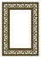 Elegant ornamental rectangle frame with lace pattern for laser c