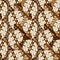 Elegant Parang batik pattern with white brown color design
