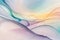 elegant pastel dreamy waves of abstract art. ai generated