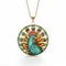 Elegant Peacock Pendant With Gold Chain - Inspired By Maharani