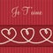 Elegant Pearl String Heart Valentine`s Day card