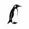 Elegant Penguin Icon On White Background