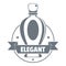 Elegant perfume logo, vintage style