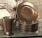 Elegant Pewter Dinner Plates And Mug