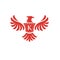 Elegant phoenix with letter K logo