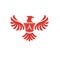 Elegant phoenix with letter A logo