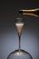 Elegant photo of a champagne flute