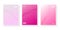 Elegant pink gradient cover collection with wavy shapes