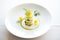 elegant plating of cucumber salad with dill accents