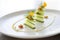 elegant plating of cucumber salad with dill accents