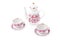 Elegant porcelain tea set