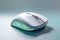 Elegant Precision: White Computer Mouse on Transparent Background.