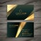 Elegant premium golden business card template