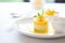 elegant presentation of passion fruit sorbet