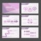 Elegant Purple Blue infographic element and icon presentation templates flat design set for brochure flyer leaflet website