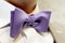 Elegant purple the bow tie