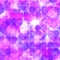 Elegant purple pink overlapping hearts with circles decor and shiny star