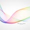 Elegant rainbow color abstract wave background