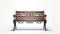 Elegant Realism: Ornate Wooden Bench With Traditional Craftsmanship