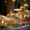 Elegant Reception Buffet Setup with Fine Dining Focus