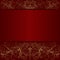 Elegant red Background with golden lacy Borders
