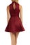 Elegant red one piece sleeveless dress with flared bottom - with white background, Latest Design Short Frocks For Girl, San