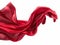 Elegant Red Satin Fabric Wave