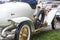 Elegant refined white gold antique retro sport renovated car