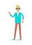 Elegant Rich Blond Man in Sunglasses. Vector