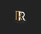 Elegant RR Letter Linked Monogram Logo Design