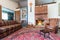 Elegant rustic living room with sofa,