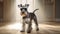 Elegant Schnauzer Dog In Soft-focus Light: Contest-winning 32k Uhd Photo