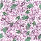 Elegant seamless pattern with blooming lilacs.