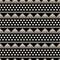Elegant seamless pattern with dashed lines, triangles, small squares