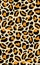 Elegant seamless pattern with leopard coat of fur texture. Decorative animal backdrop with spots. Bright colored vector