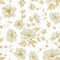 Elegant seamless peony pattern.