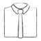 Elegant shirt with necktie