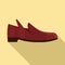 Elegant shoe repair icon, flat style