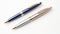 Elegant Silver And Blue Pen Set With Polished Craftsmanship