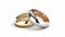 Elegant Silver And Gold Wedding Rings - Harry Watrous Inspired Design