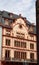 Elegant and simple palace in Mainz under the hazy sky to read clouds in Germany