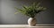 Elegant simplicity - A minimalist vase with lush greenery