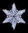 Elegant snowflake with diamonds