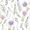 Elegant and soothing lavender flower blooms seamless pattern, ideal for a variety of uses