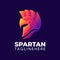 Elegant spartan colorful logo template