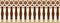 Elegant, spectacular and decorative border of Hindu and Arabic inspiration of various colors, brown, golden, black, dark pink